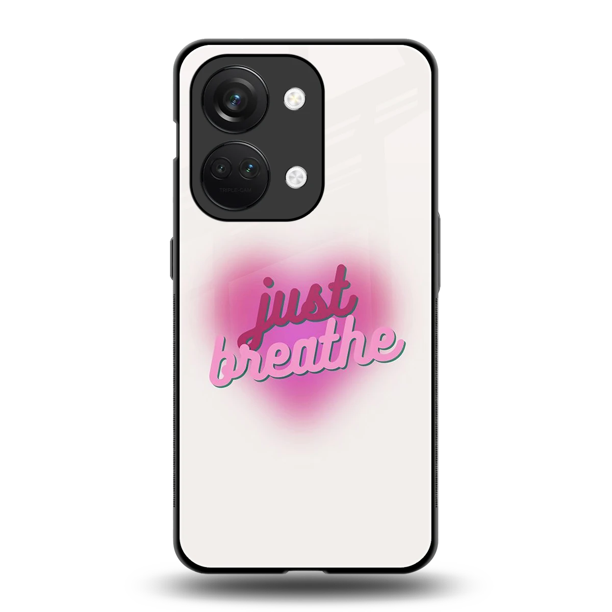 Just Breathe back phone cover | glass case for oneplus nord 3