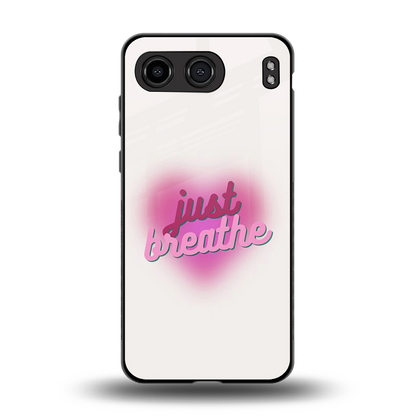 Just Breathe back phone cover | glass case for oneplus nord 4