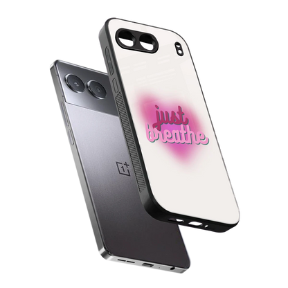 Just Breathe sleek oneplus nord 4 cover with tempered glass back and TPU edges