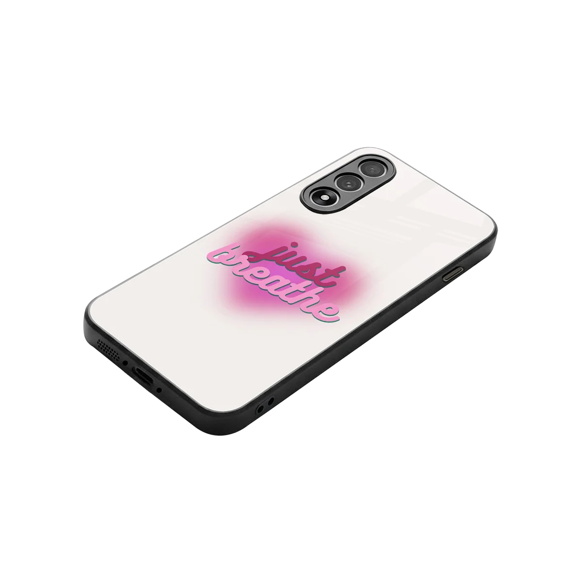 Just Breathe stylish phone case for oneplus nord 5 | glossy glass and slim fit
