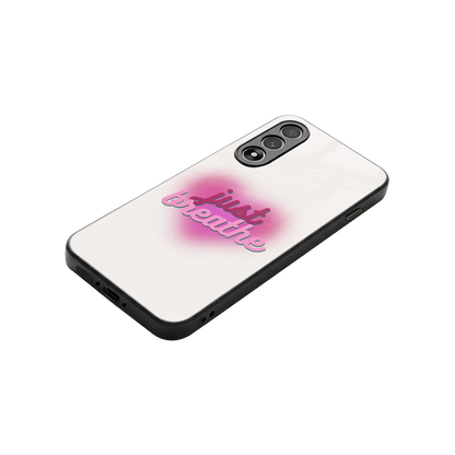 Just Breathe stylish phone case for oneplus nord 5 | glossy glass and slim fit