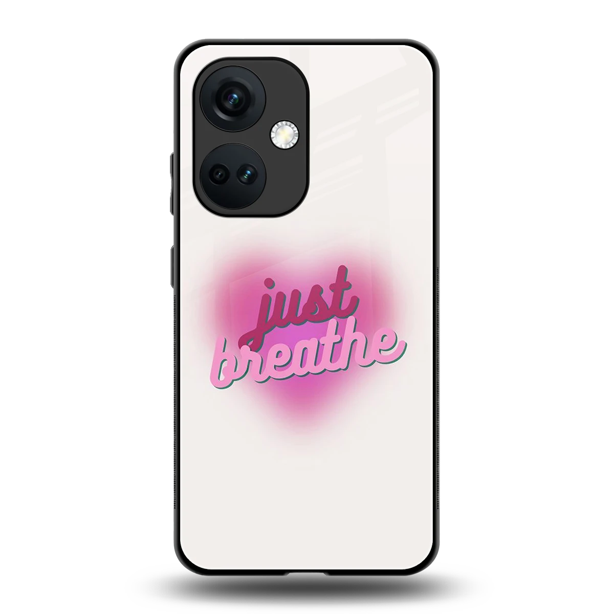 Just Breathe back phone cover | glass case for oneplus nord ce 3