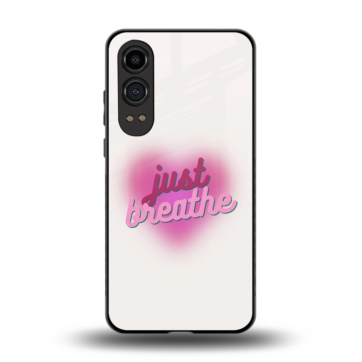 Just Breathe back phone cover | glass case for oneplus nord ce 4 lite