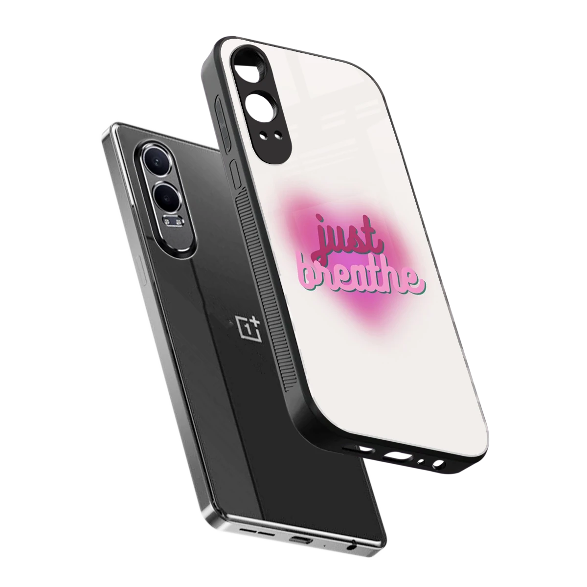 Just Breathe sleek oneplus nord ce 4 lite cover with tempered glass back and TPU edges