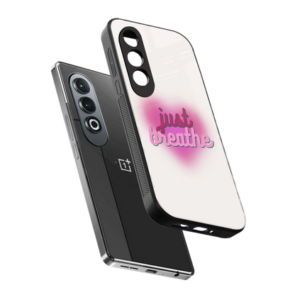 Just Breathe sleek oneplus nord ce 4 cover with tempered glass back and TPU edges