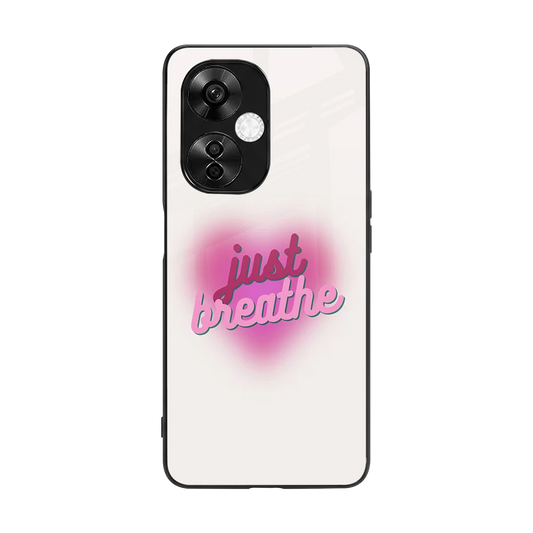 Just Breathe back phone cover | glass case for oneplus nord ce 3 lite