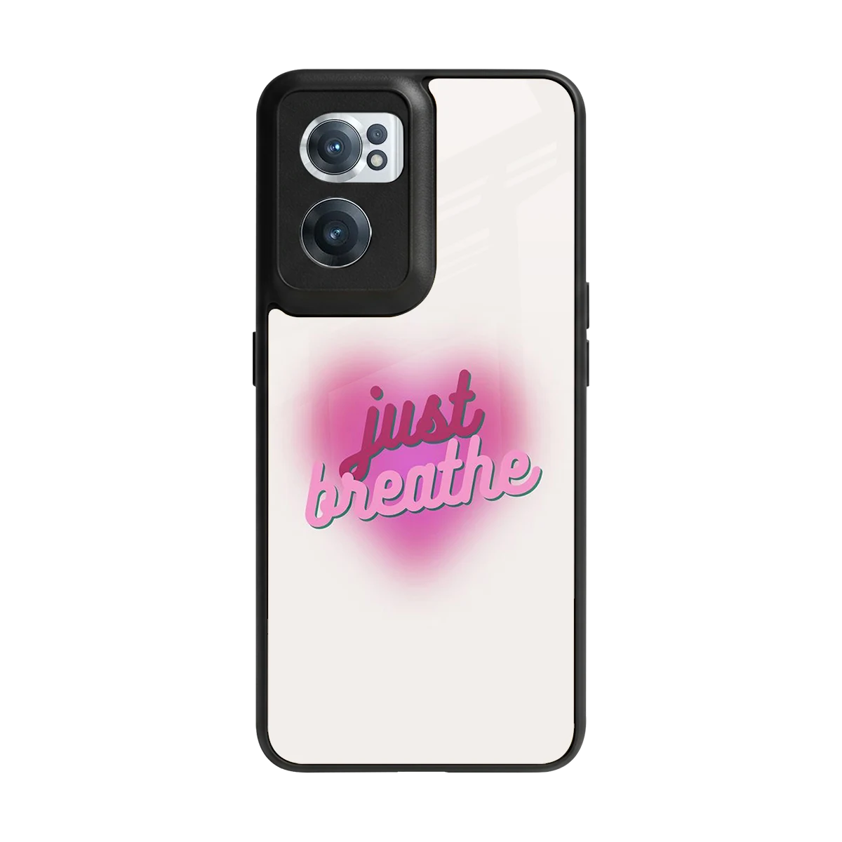 Just Breathe back phone cover | glass case for oneplus nord ce 2