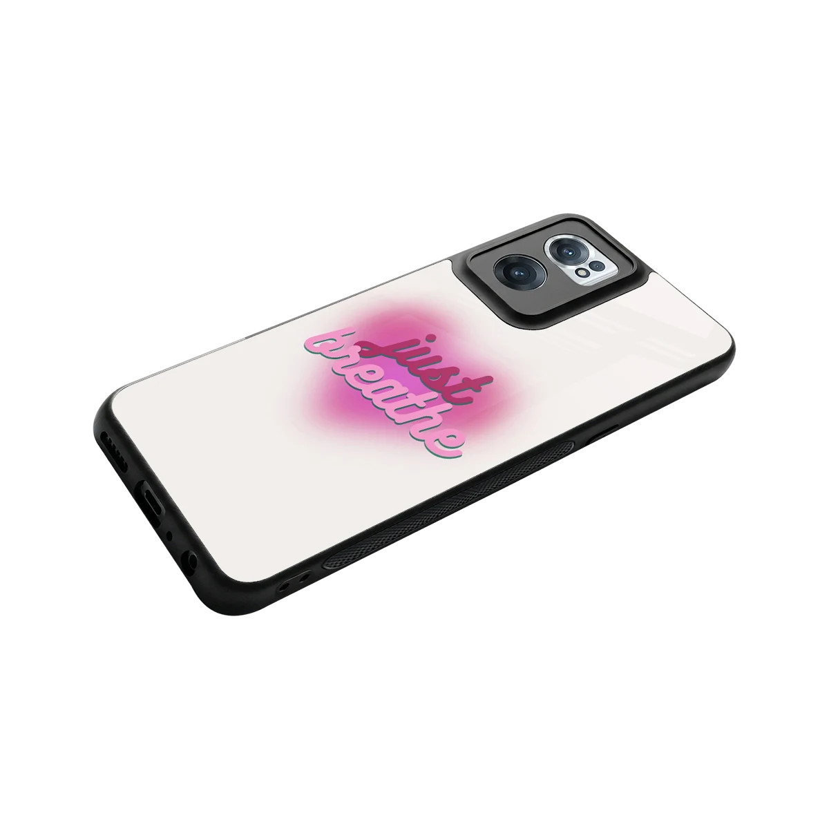 Just Breathe stylish phone case for oneplus nord ce 2 | glossy glass and slim fit