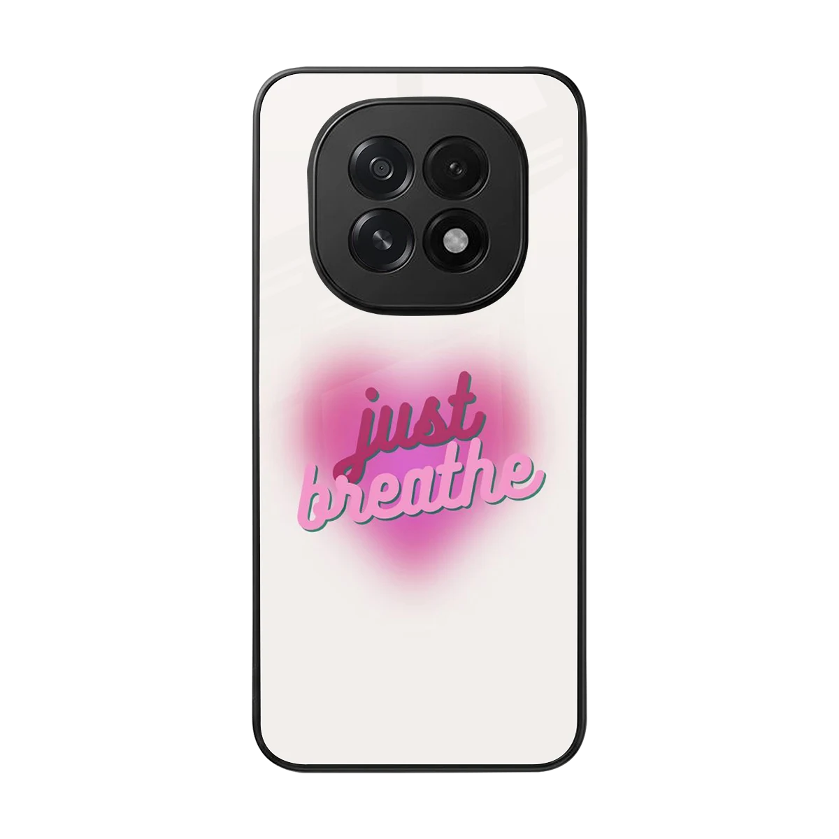 Just Breathe back phone cover | glass case for oppo f29 5g