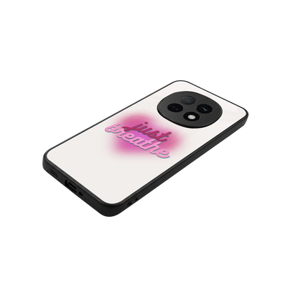 Just Breathe stylish phone case for oppo f29 pro 5g | glossy glass and slim fit