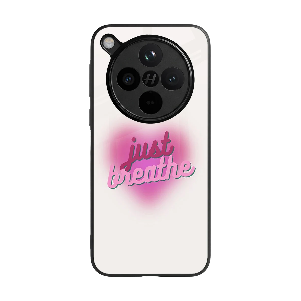Just Breathe back phone cover | glass case for oppo find x8