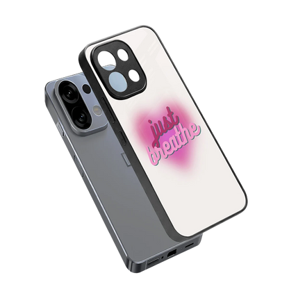 Just Breathe sleek oppo k13 5g cover with tempered glass back and TPU edges