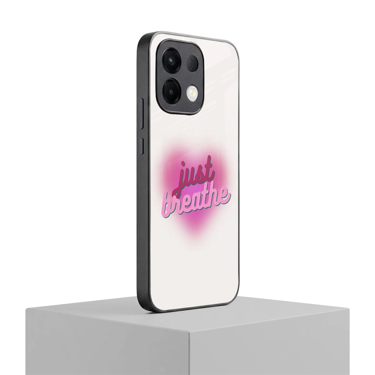Just Breathe oppo k13 5g mobile cover | shockproof glass phone case