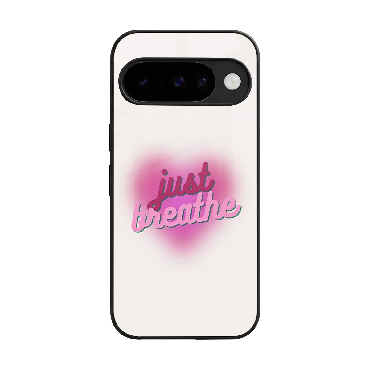 Just Breathe back phone cover | glass case for google pixel 10