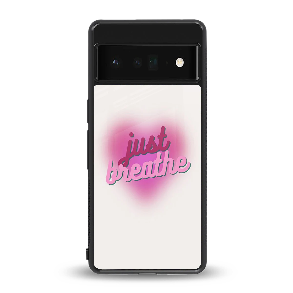 Just Breathe back phone cover | glass case for google pixel 6 pro