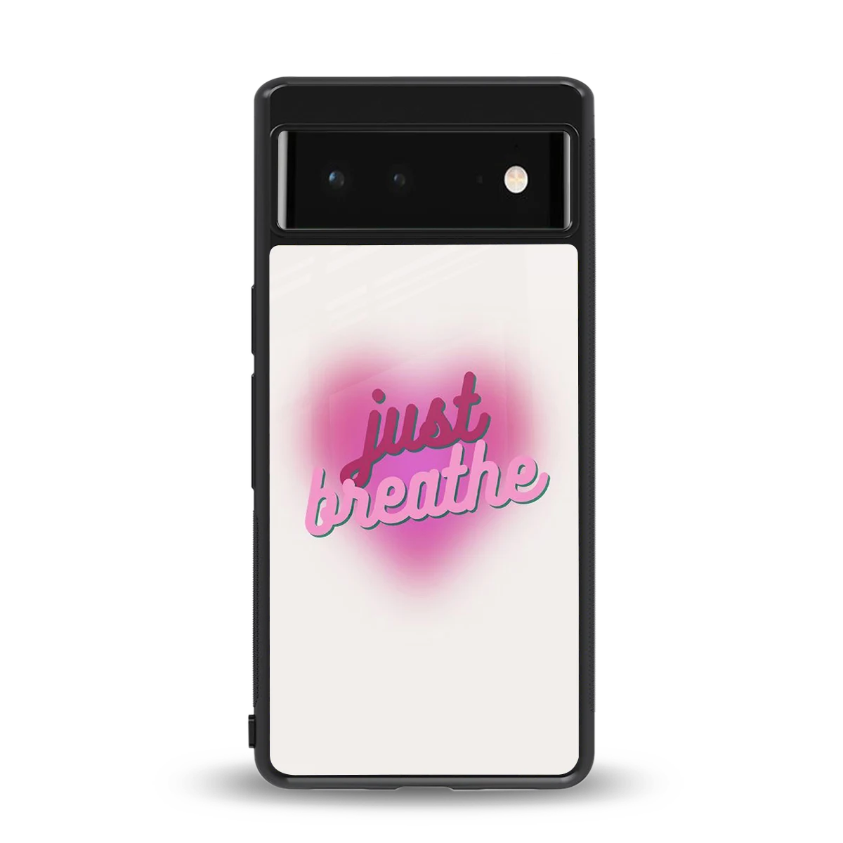 Just Breathe back phone cover | glass case for google pixel 6