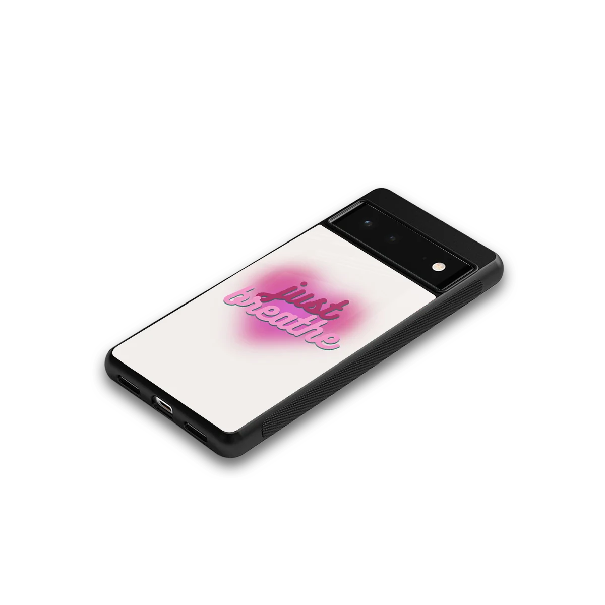Just Breathe google pixel 6a mobile cover | shockproof glass phone case