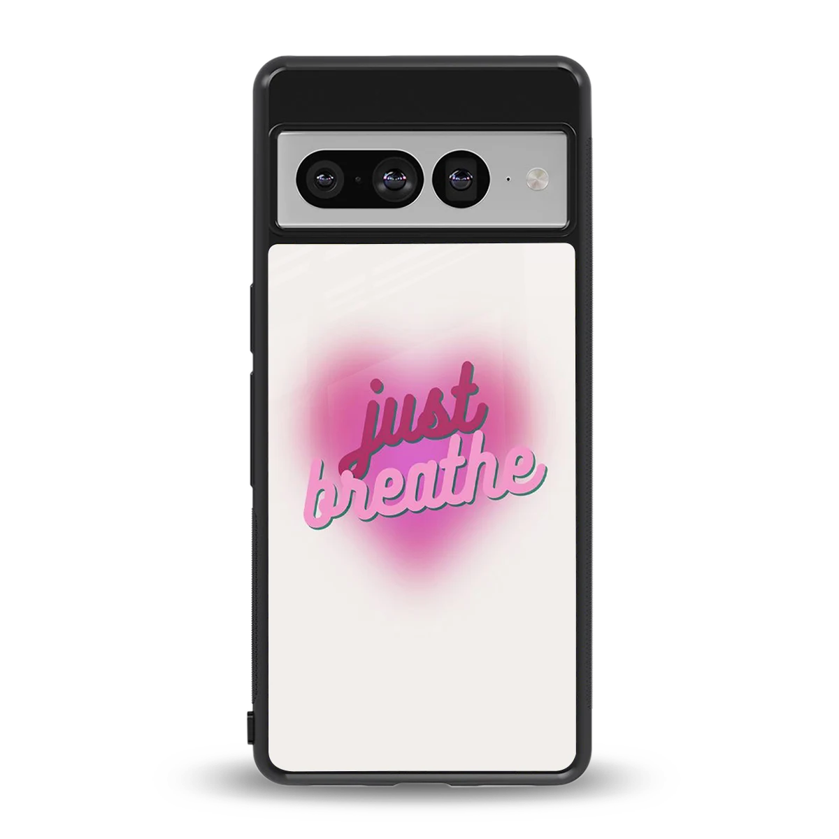 Just Breathe back phone cover | glass case for google pixel 7 pro