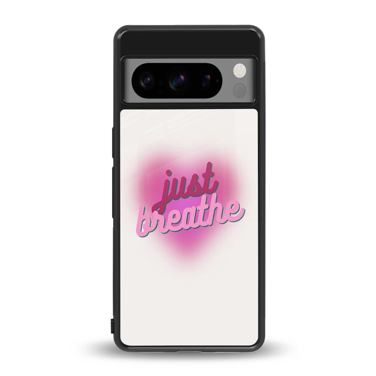 Just Breathe back phone cover | glass case for google pixel 8 pro
