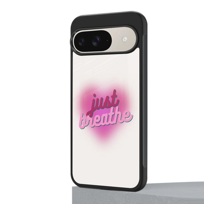 Just Breathe google pixel 9 mobile cover | shockproof glass phone case