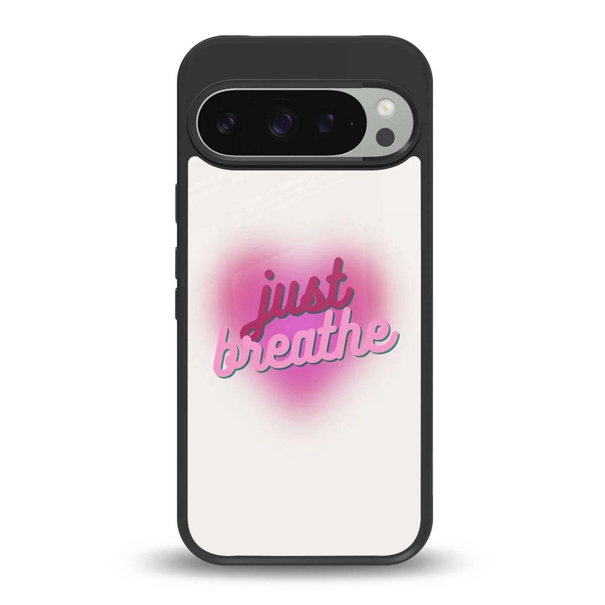 Just Breathe back phone cover | glass case for google pixel 9 pro