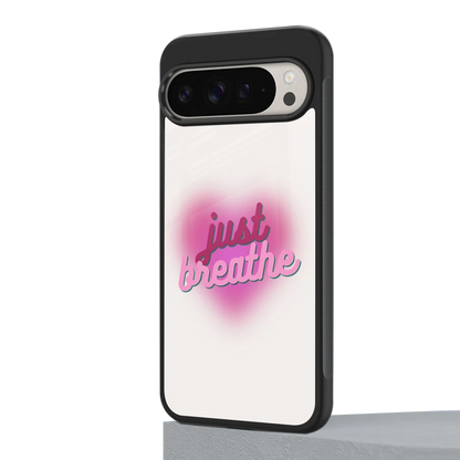 Just Breathe google pixel 9 pro mobile cover | shockproof glass phone case