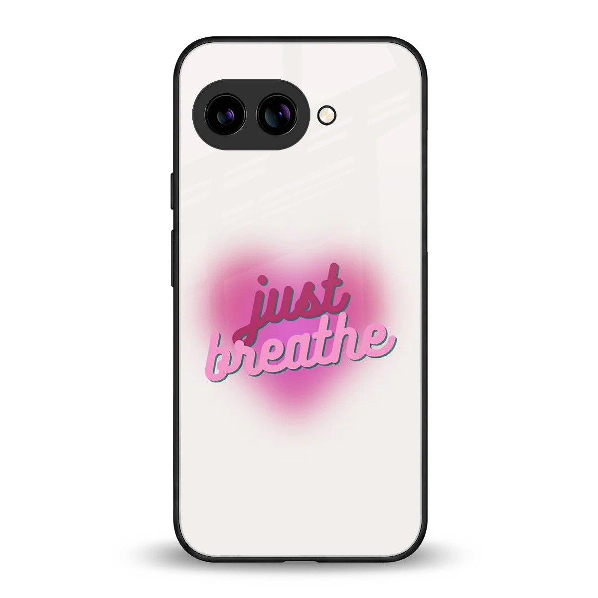 Just Breathe back phone cover | glass case for google pixel 10a