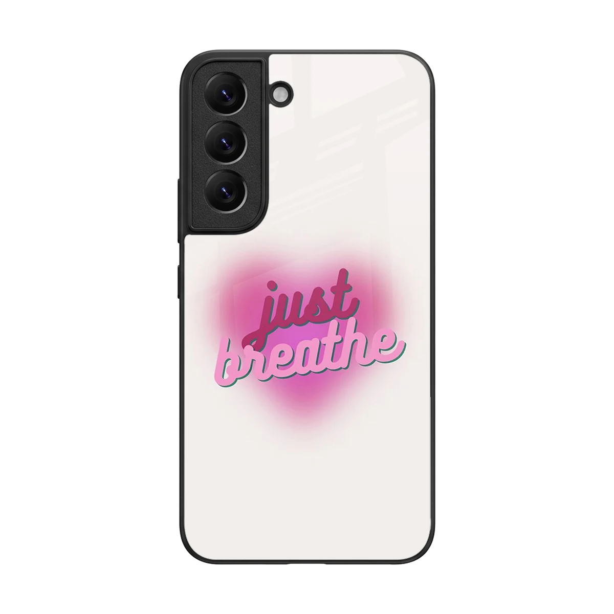 Just Breathe back phone cover | glass case for samsung galaxy s22