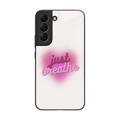 Just Breathe back phone cover | glass case for samsung galaxy s22