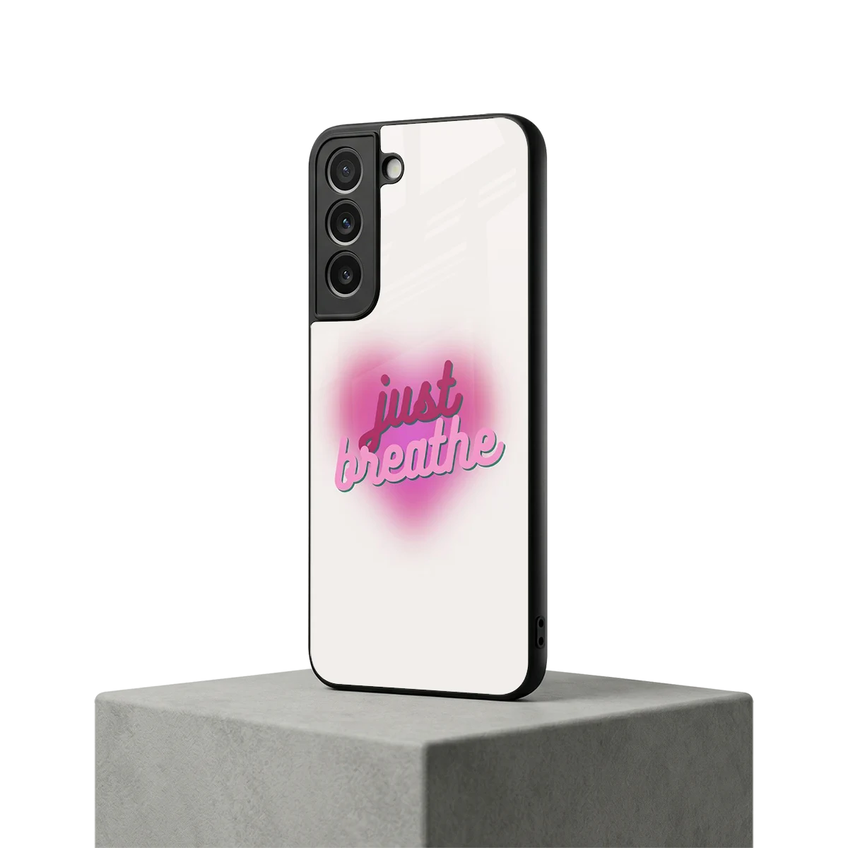 Just Breathe samsung galaxy s22 mobile cover | shockproof glass phone case