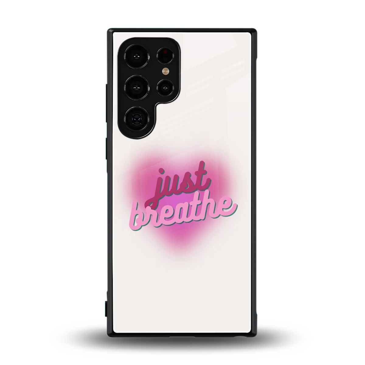 Just Breathe back phone cover | glass case for samsung galaxy s23 ultra