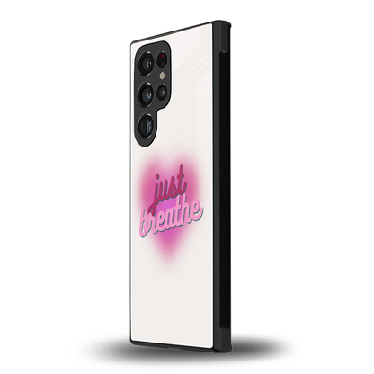 Just Breathe samsung galaxy s23 ultra mobile cover | shockproof glass phone case