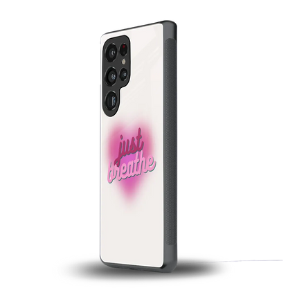 Just Breathe samsung galaxy s25 ultra mobile cover | shockproof glass phone case