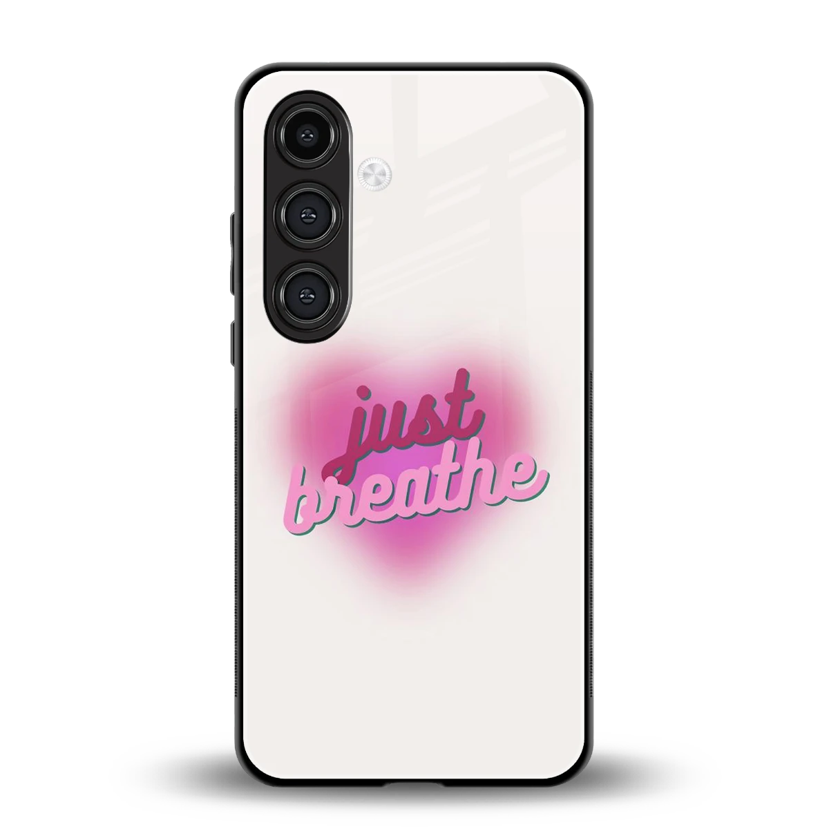 Just Breathe back phone cover | glass case for samsung galaxy s23 fe