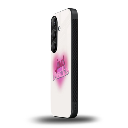 Just Breathe samsung galaxy s24 mobile cover | shockproof glass phone case