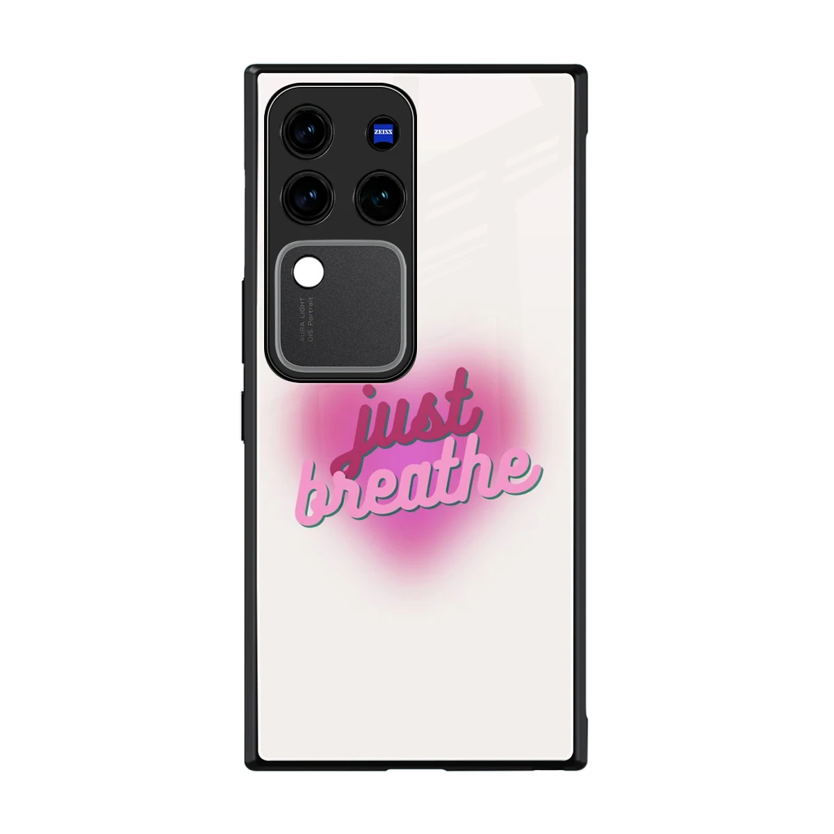 Just Breathe back phone cover | glass case forvivo v30 pro