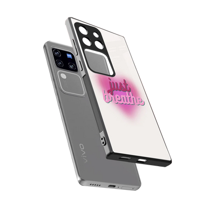 Just Breathe sleekvivo v30 pro cover with tempered glass back and TPU edges