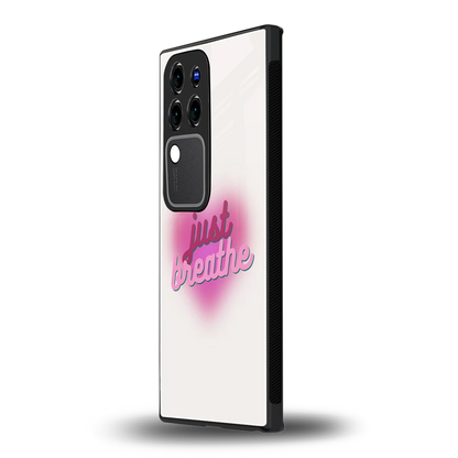 Just Breathevivo v30 pro mobile cover | shockproof glass phone case