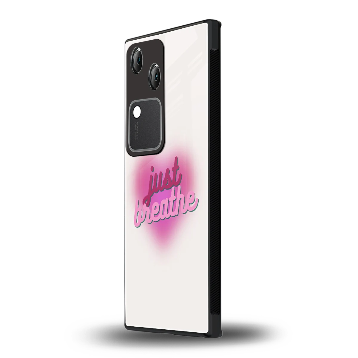 Just Breathe vivo v30 mobile cover | shockproof glass phone case