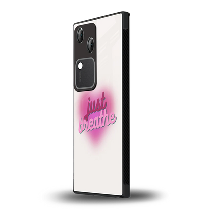 Just Breathe vivo v30 mobile cover | shockproof glass phone case