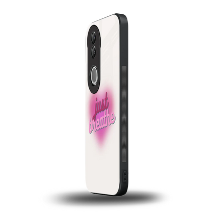 Just Breathe vivo v50 mobile cover | shockproof glass phone case