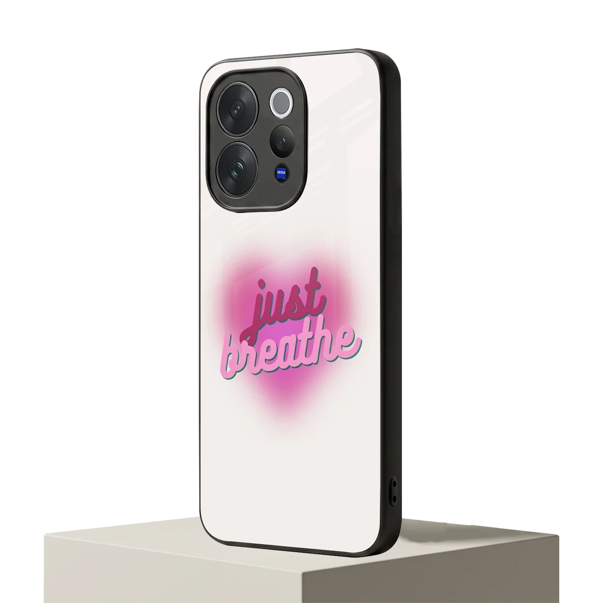Just Breathe vivo v70 elite mobile cover | shockproof glass phone case