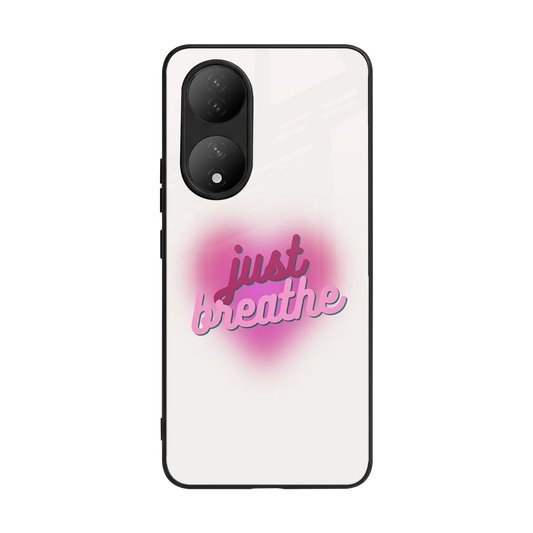 Just Breathe back phone cover | glass case for Vivo-y100