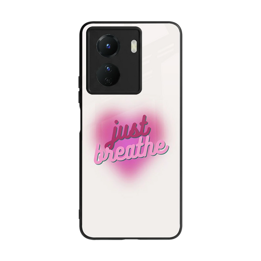 Just Breathe back phone cover | glass case for vivo y16