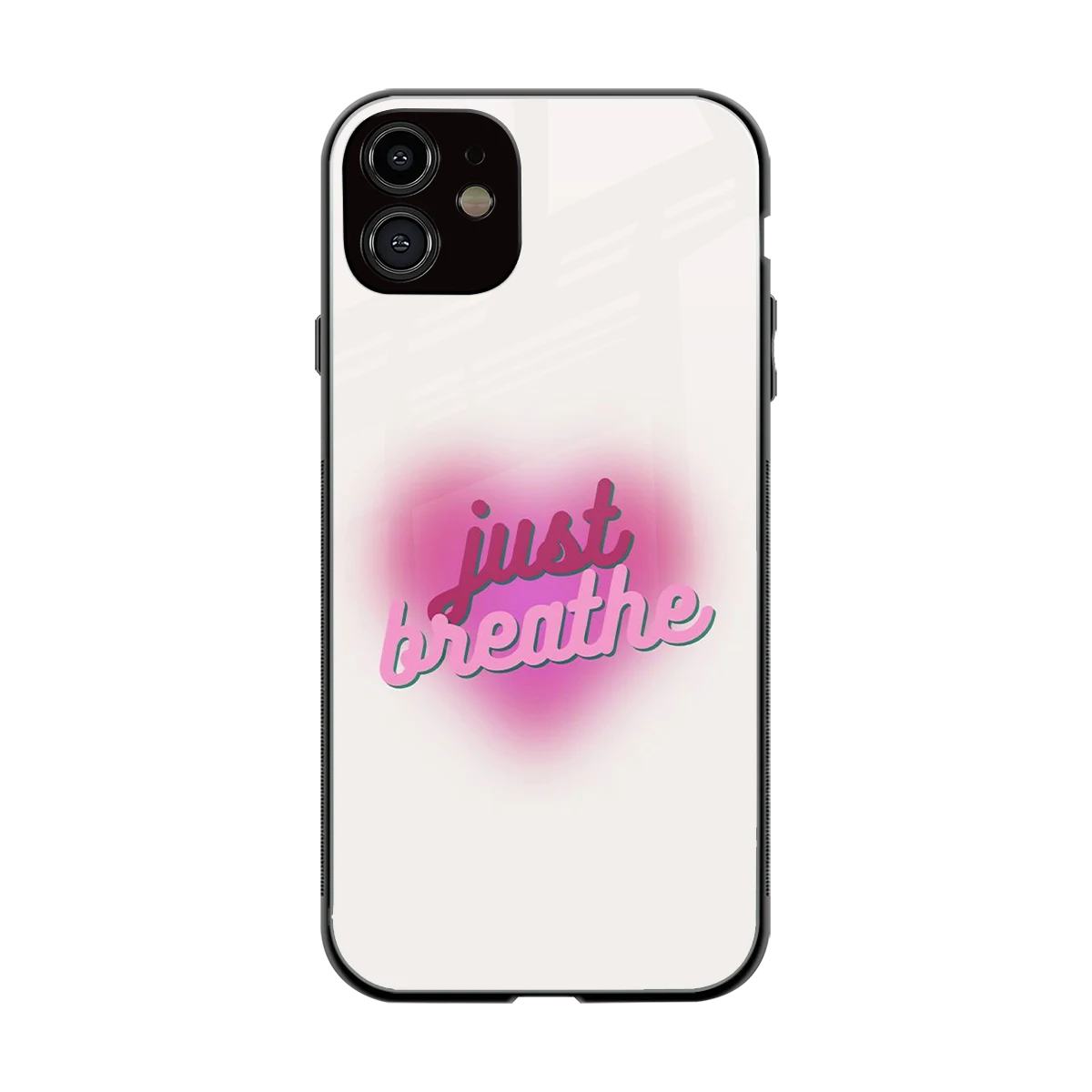 Just Breathe back phone cover | glass case for iphone 11