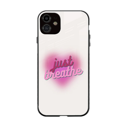 Just Breathe back phone cover | glass case for iphone 11