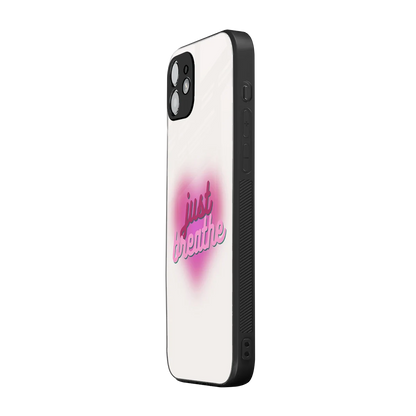 Just Breathe iphone 11 mobile cover | shockproof glass phone case