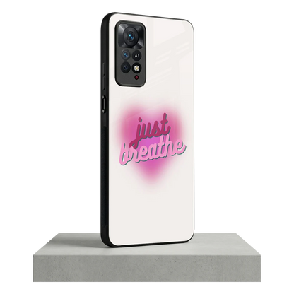 Just Breathe redmi note 11 pro mobile cover | shockproof glass phone case