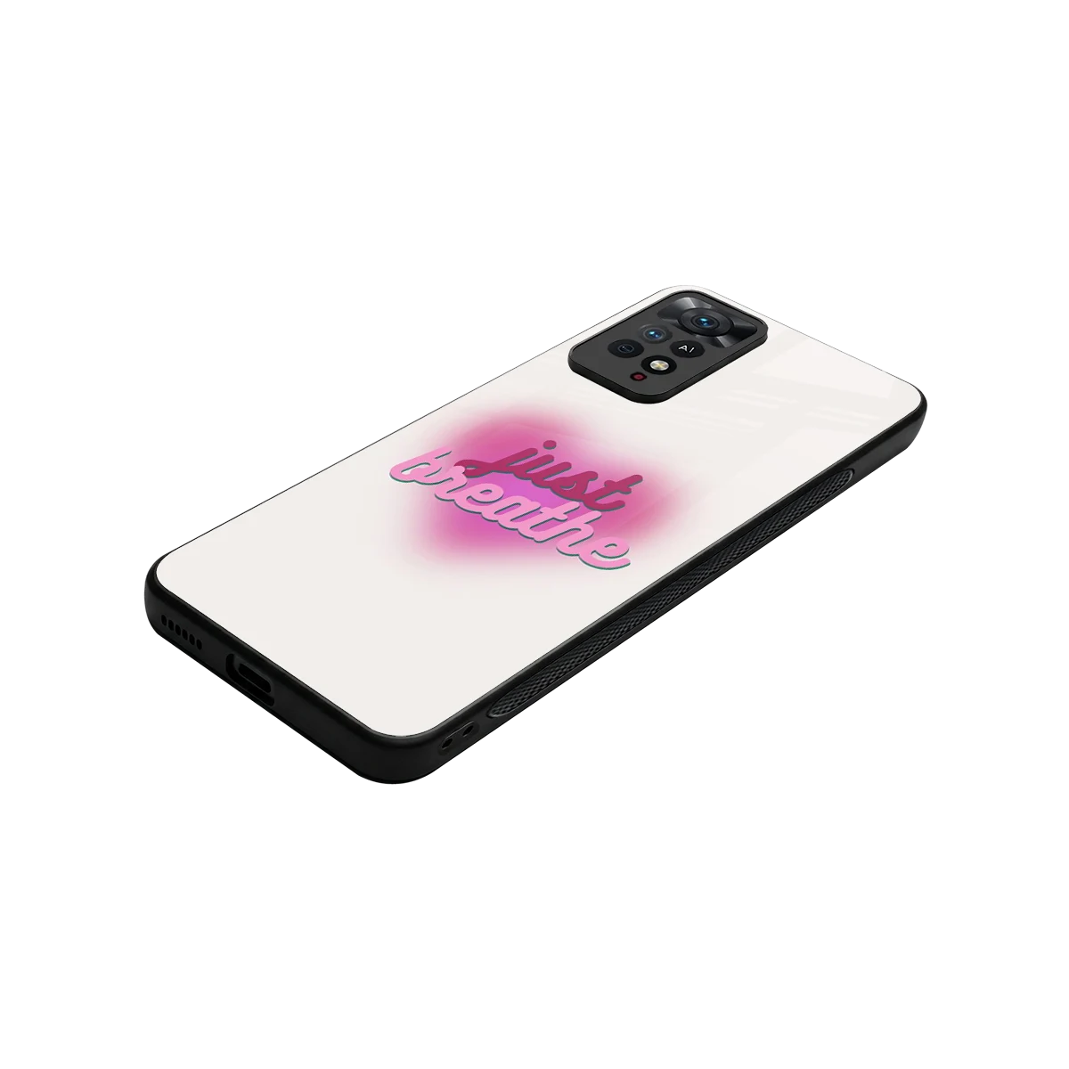 Just Breathe stylish phone case for redmi note 11 pro | glossy glass and slim fit