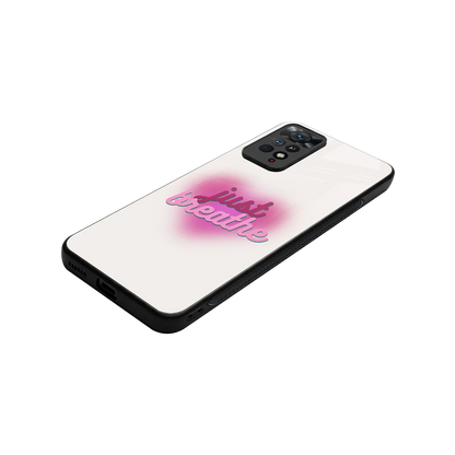 Just Breathe stylish phone case for redmi note 11 pro | glossy glass and slim fit